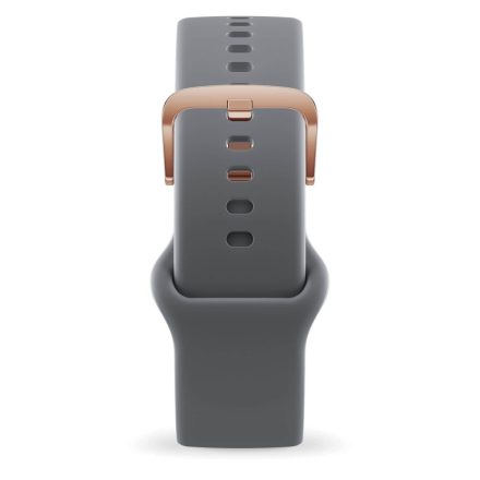ICE smart  1.0 és 2.0, 1,96 - Szürke, rozé arany szilikon szíj - (022552)