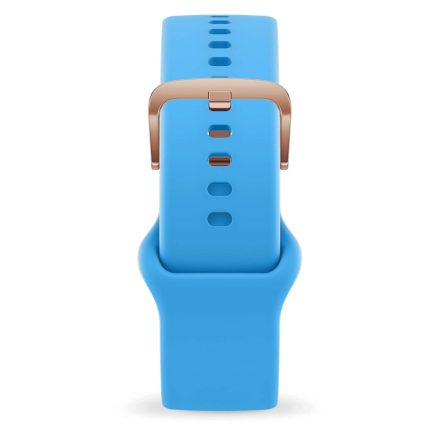 ICE smart  1.0 és 2.0, 1,96 - Kék, rozé arany szilikon szíj - (022555)