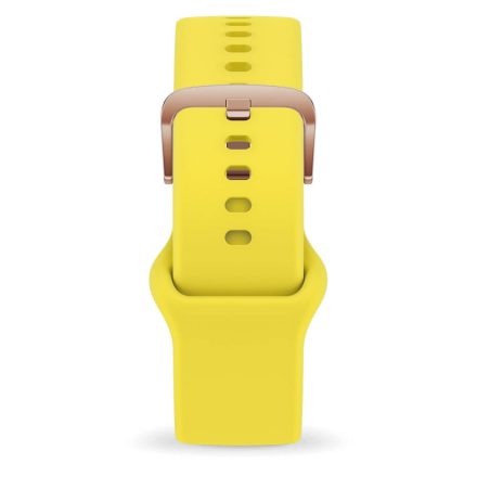 ICE smart  1.0 és 2.0, 1,96 - Sárga, rozé arany szilikon szíj - (022594)