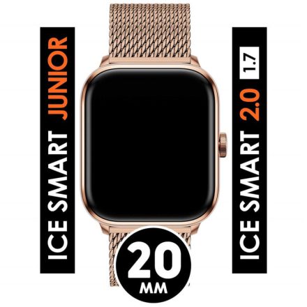 ICE smart 2.0/3.0, 1.7- Rozé arany milanese szíj - (023333)