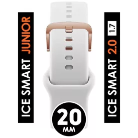   ICE smart 2.0, 1.7 - Fehér, rozé arany szilikon szíj - (023429)