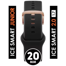   ICE smart 2.0, 1.7 - Fekete, rozé arany szilikon szíj - (023430)