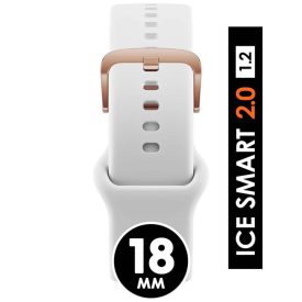  ICE smart 2.0, 1.2 - Fehér, rozé arany szilikon szíj - (023435)
