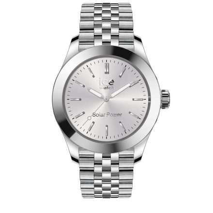 ICE Steel Solar - Ezüst, férfi karóra - 41 mm - (023797)