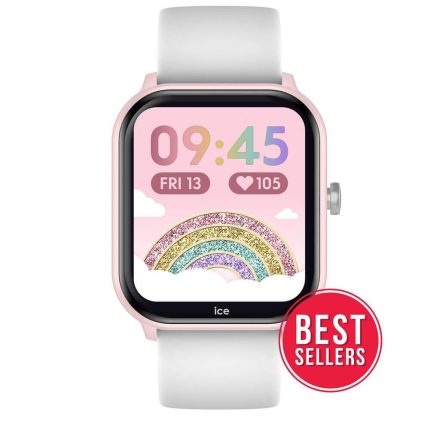 ICE smart junior 3.0 - 1.75 AMOLED - Rózsaszín, fehér gyerek okosóra - 36 mm (024297)