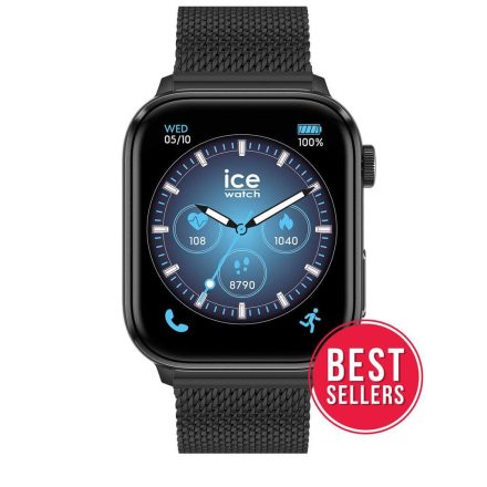 ICE Smart 3.0 - 1.78 AMOLED - GPS - Fekete milanese szíjas, unisex okosóra - 36 mm (024300)