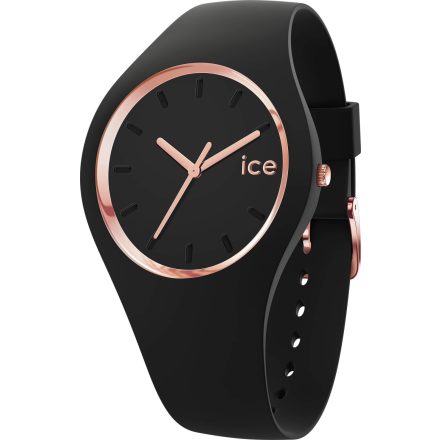 ICE glam - Fekete, rozé arany női karóra - 37 mm - (024521)