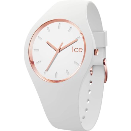 ICE glam - Fehér, rozé arany női karóra - 37 mm - (024522)