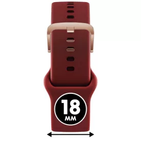   ICE smart 2.0 és ICE 3.0, 1.2 - Piros, rozé arany szilikon szíj - (025080)