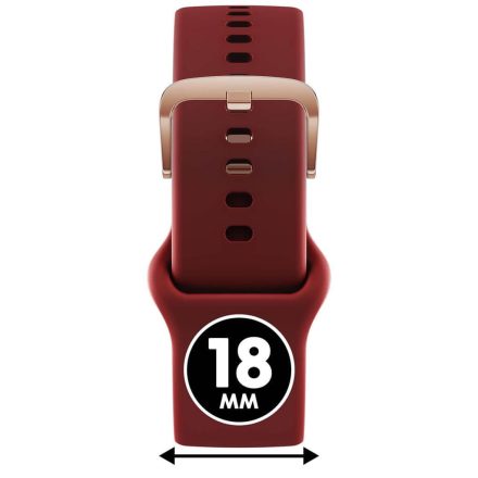 ICE smart 2.0 és ICE 3.0, 1.2 - Piros, rozé arany szilikon szíj - (025080)
