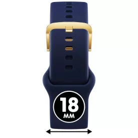   ICE smart 2.0 és ICE 3.0, 1.2 - Kék, arany szilikon szíj - (025083)