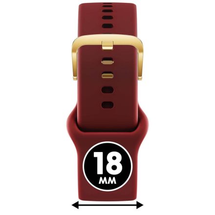 ICE smart 2.0 és ICE 3.0, 1.2 - Piros, arany szilikon szíj - (025084)