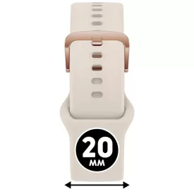   ICE smart 2.0, 1.7 és ICE 3.0 - Mandula, rozé arany szilikon szíj - (025085)