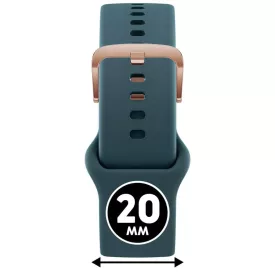   ICE smart 2.0, 1.7 és ICE 3.0 - Zöld, rozé arany szilikon szíj - (025086)