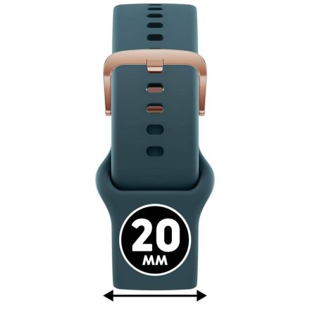 ICE smart 2.0, 1.7 és ICE 3.0 - Zöld, rozé arany szilikon szíj - (025086)
