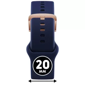   ICE smart 2.0, 1.7 és ICE 3.0 - Kék, rozé arany szilikon szíj - (025087)