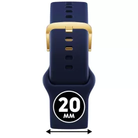   ICE smart 2.0, 1.7 és ICE 3.0 - Kék, arany szilikon szíj - (025091)