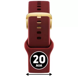   ICE smart 2.0, 1.7 és ICE 3.0 - Piros, arany szilikon szíj - (025092)