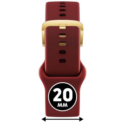 ICE smart 2.0, 1.7 és ICE 3.0 - Piros, arany szilikon szíj - (025092)