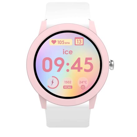ICE smart junior RD 3.0 - 1.19 AMOLED - Rózsaszín fehér, gyerek okosóra - 39 mm (025248)