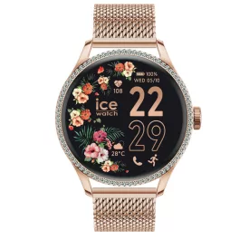   ICE Smart 2.0 ST - 1.2 AMOLED - GPS - Rozé arany milanese, női okosóra - 39 mm (025317)