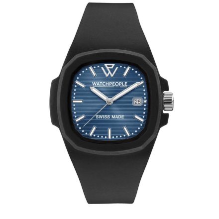 WATCHPEOPLE WP4 - Fekete időtlen kék, férfi karóra - 44 mm - (700333)