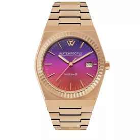   WATCHPEOPLE WP1 - Rozé arany,éjszakai rózsaszín, női karóra - 36 mm - (700359)
