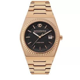   WATCHPEOPLE WP1 - Rozé arany, fekete, női karóra - 36 mm - (700361)