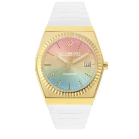   WATCHPEOPLE WP1 - Arany, fehér, szivárvány, női karóra - 36 mm - (700370)