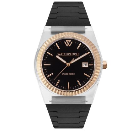 WATCHPEOPLE WP1 - Fekete, rozé arany, unisex karóra - 41 mm - (700405)