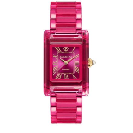 WATCHPEOPLE WP6 - Feltűnő rózsaszín, női karóra - 23 mm - (700693)