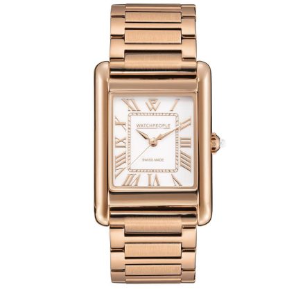 WATCHPEOPLE WP6 - Rozé arany, fehér, női karóra - 27 mm - (700708)
