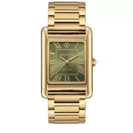   WATCHPEOPLE WP6 - Arany, olíva zöld, női karóra - 27 mm - (700712)