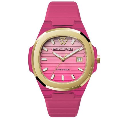 WATCHPEOPLE WP7 - Feltűnő rózsaszín, női karóra - 43 mm - (700930)