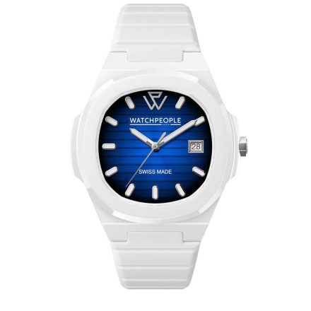 WATCHPEOPLE WP7 - Fehér, kék, unisex karóra - 43 mm - (700933)