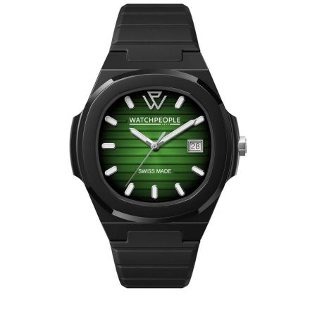 WATCHPEOPLE WP7 - Fekete, zöld, unisex karóra - 43 mm - (700934)