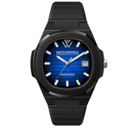 WATCHPEOPLE WP7 - Fekete, kék, unisex karóra - 43 mm - (700935)