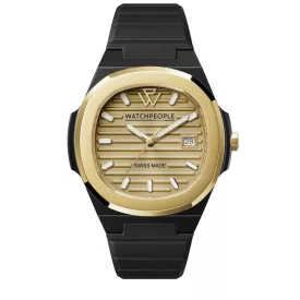   WATCHPEOPLE WP7 - Fekete, arany, női karóra - 43 mm - (700937)