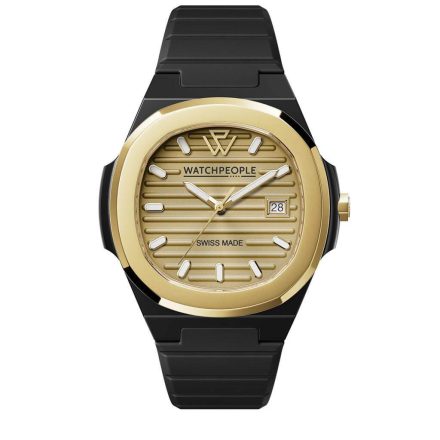 WATCHPEOPLE WP7 - Fekete, arany, női karóra - 43 mm - (700937)