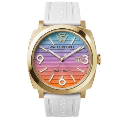 WATCHPEOPLE WP2 - Fehér szivárvány, női karóra - 45 mm - (700984)