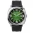 WATCHPEOPLE WP2 - Fekete, zöld, ezüst, férfi karóra - 45 mm - (700987)