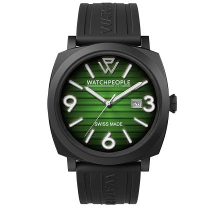 WATCHPEOPLE WP2 - Fekete, zöld, férfi karóra - 45 mm - (700989)