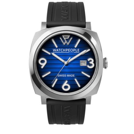 WATCHPEOPLE WP2 - Fekete, kék, ezüst, férfi karóra - 45 mm - (700990)
