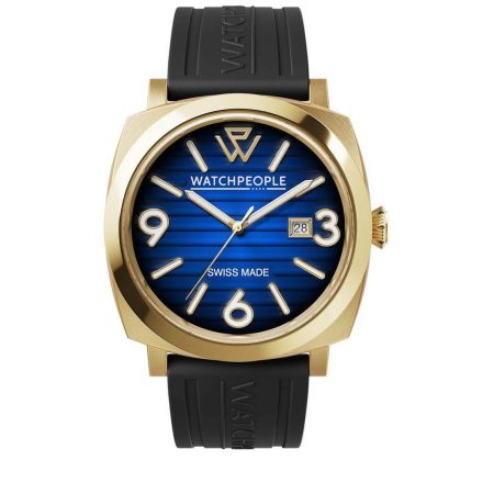 WATCHPEOPLE WP2 - Fekete, kék, arany, férfi karóra - 45 mm - (700991)