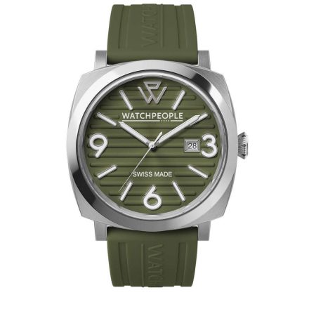 WATCHPEOPLE WP2 - Időtlen zöld, ezüst, kék, férfi karóra - 45 mm - (700998)