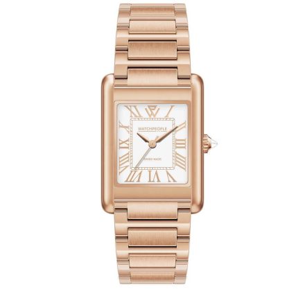WATCHPEOPLE WP6 - Fehér, rozé arany,  női karóra - 23 mm - (701056)