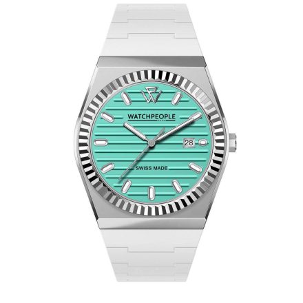 WATCHPEOPLE WP1 - Fehér, türkiz, női karóra - 36 mm - (701174)