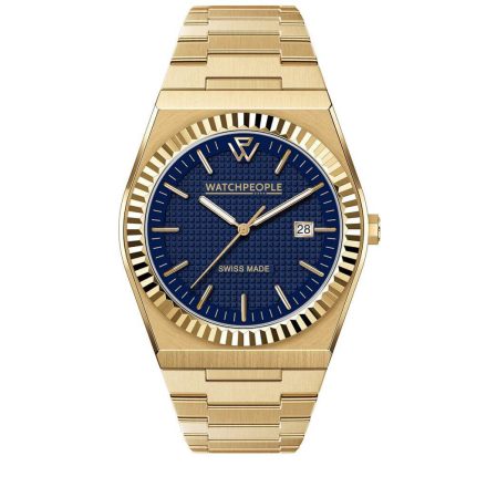WATCHPEOPLE WP1 - Arany, kék, unisex karóra - 41 mm - (701187)