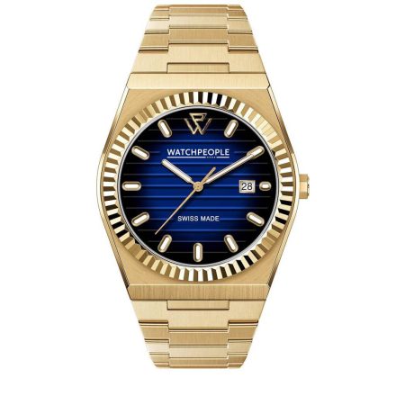 WATCHPEOPLE WP1 - Arany, fekete, kék, unisex karóra - 41 mm - (701188)