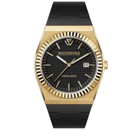   WATCHPEOPLE WP1 - Arany, fekete, unisex karóra - 41 mm - (701193)